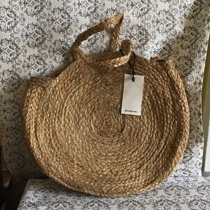 Straw Woven Tote Bag